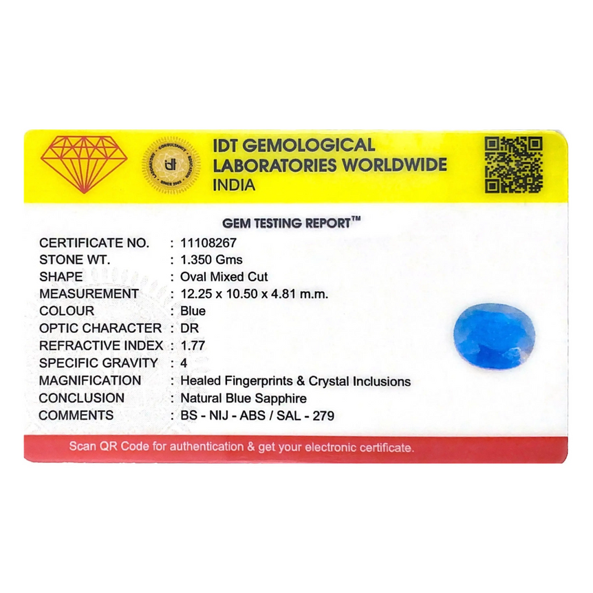 Blue Sapphire - 6.75 Carat