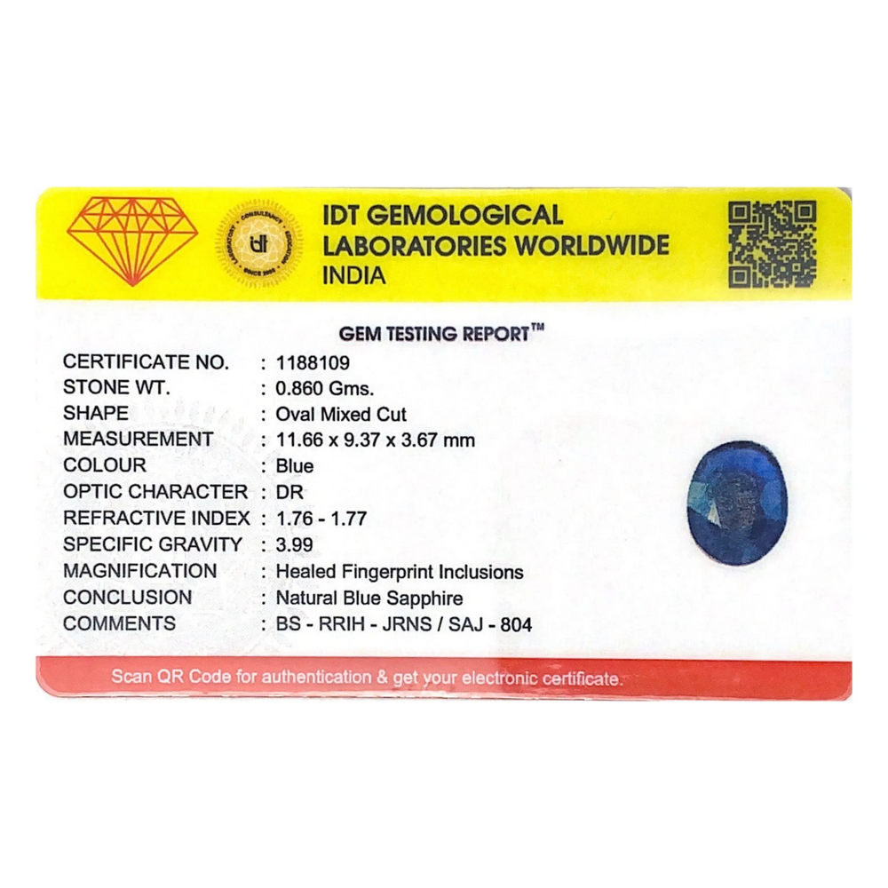 Blue Sapphire - 4.3 Carat