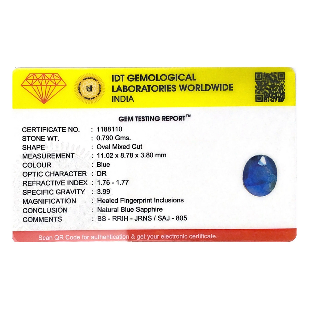 Blue Sapphire - 3.95 Carat