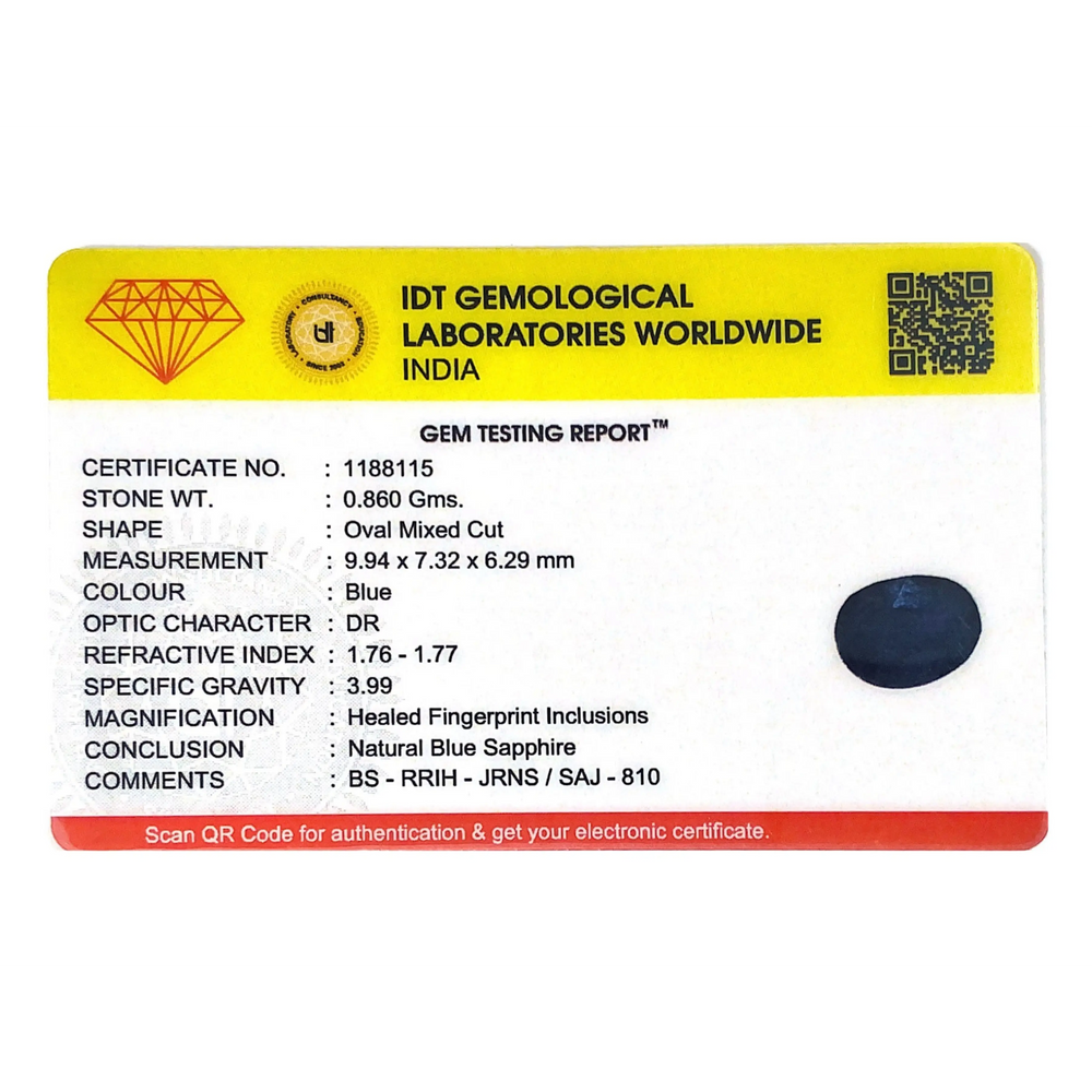 Blue Sapphire - 4.3 Carat