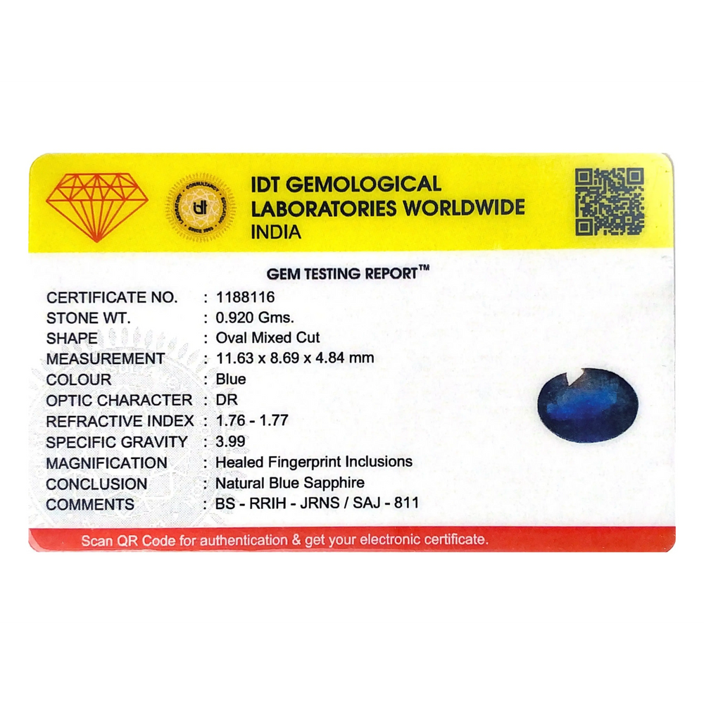Blue Sapphire - 4.6 Carat