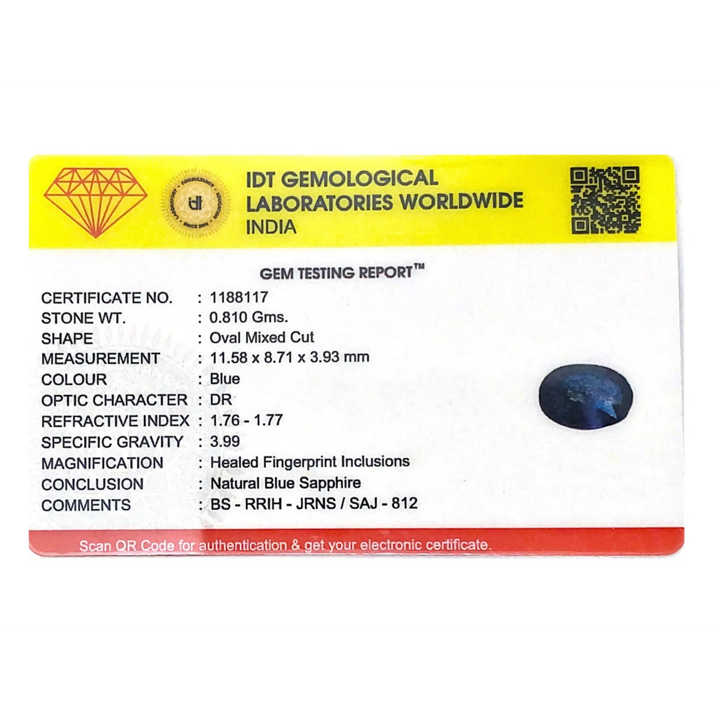 Blue Sapphire - 4.05 Carat
