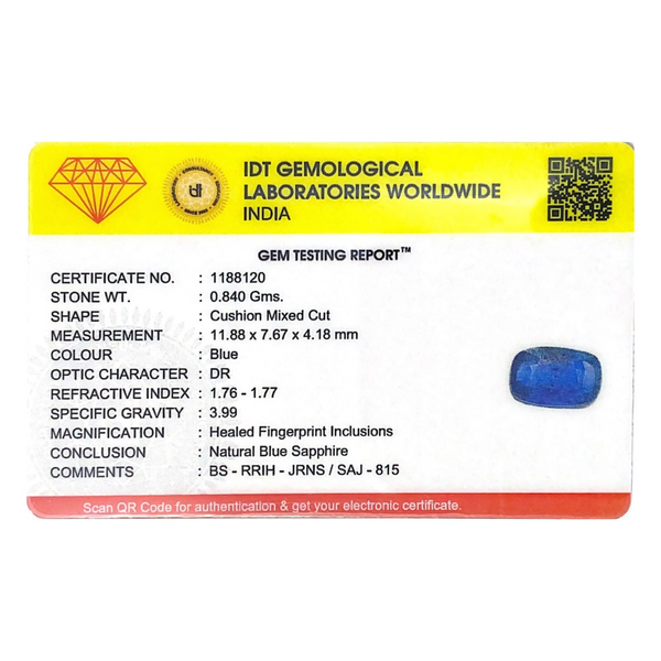 Blue Sapphire - 4.2 Carat