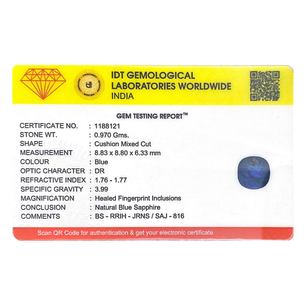 Blue Sapphire - 4.85 Carat