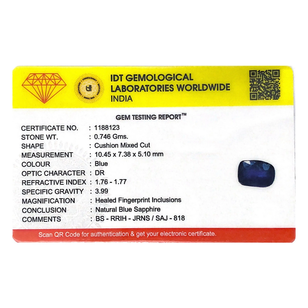 Blue Sapphire - 3.73 Carat