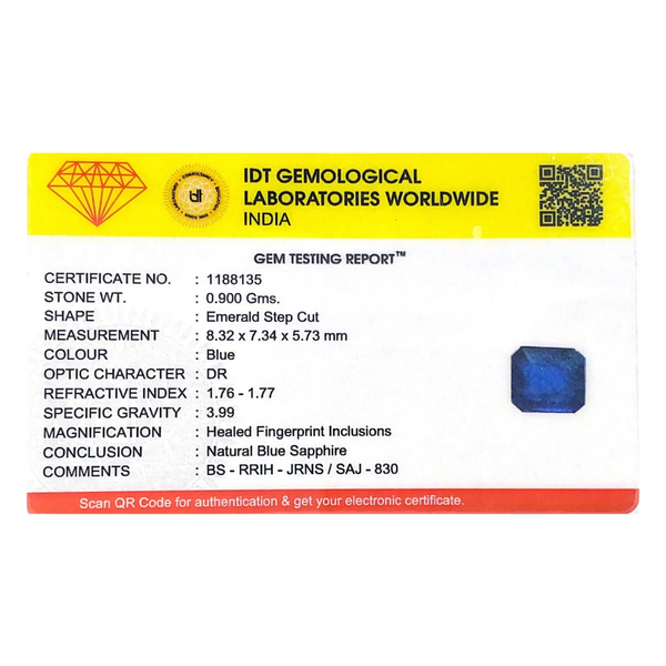 Blue Sapphire - 4.5 Carat