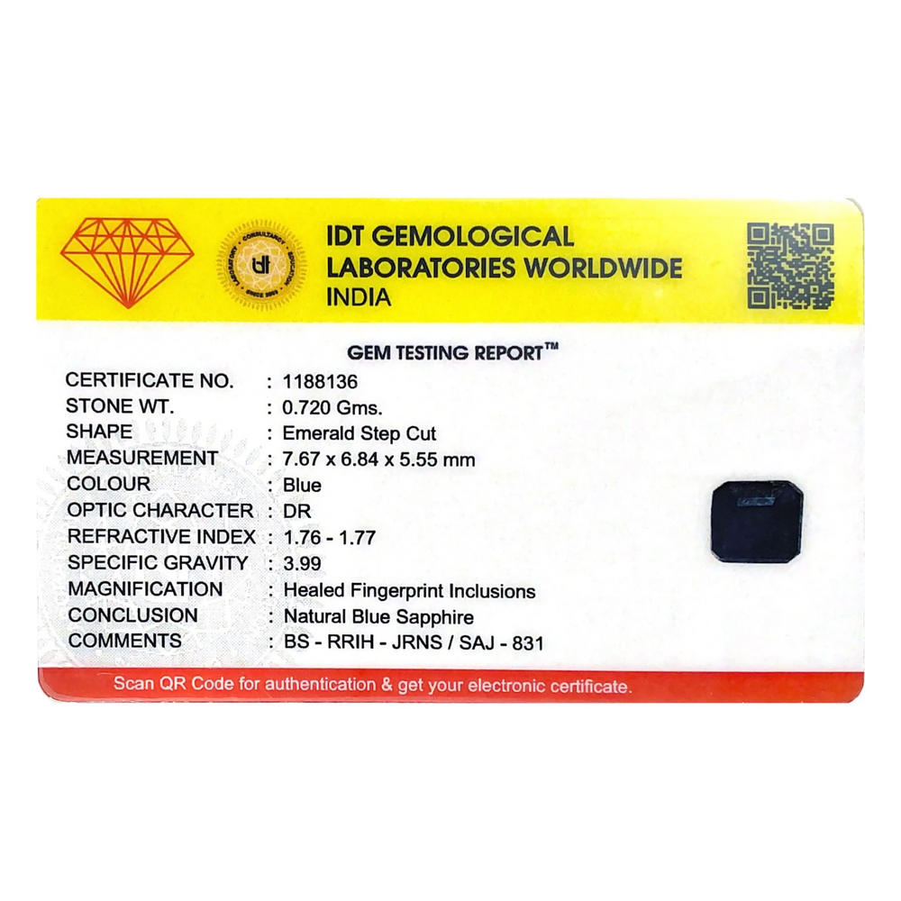 Blue Sapphire - 3.6 Carat