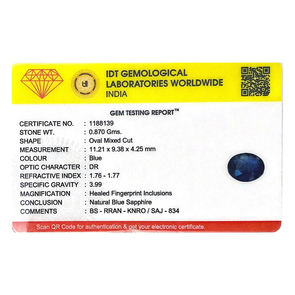 Blue Sapphire - 4.35 Carat