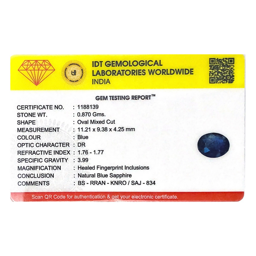 Blue Sapphire - 4.35 Carat