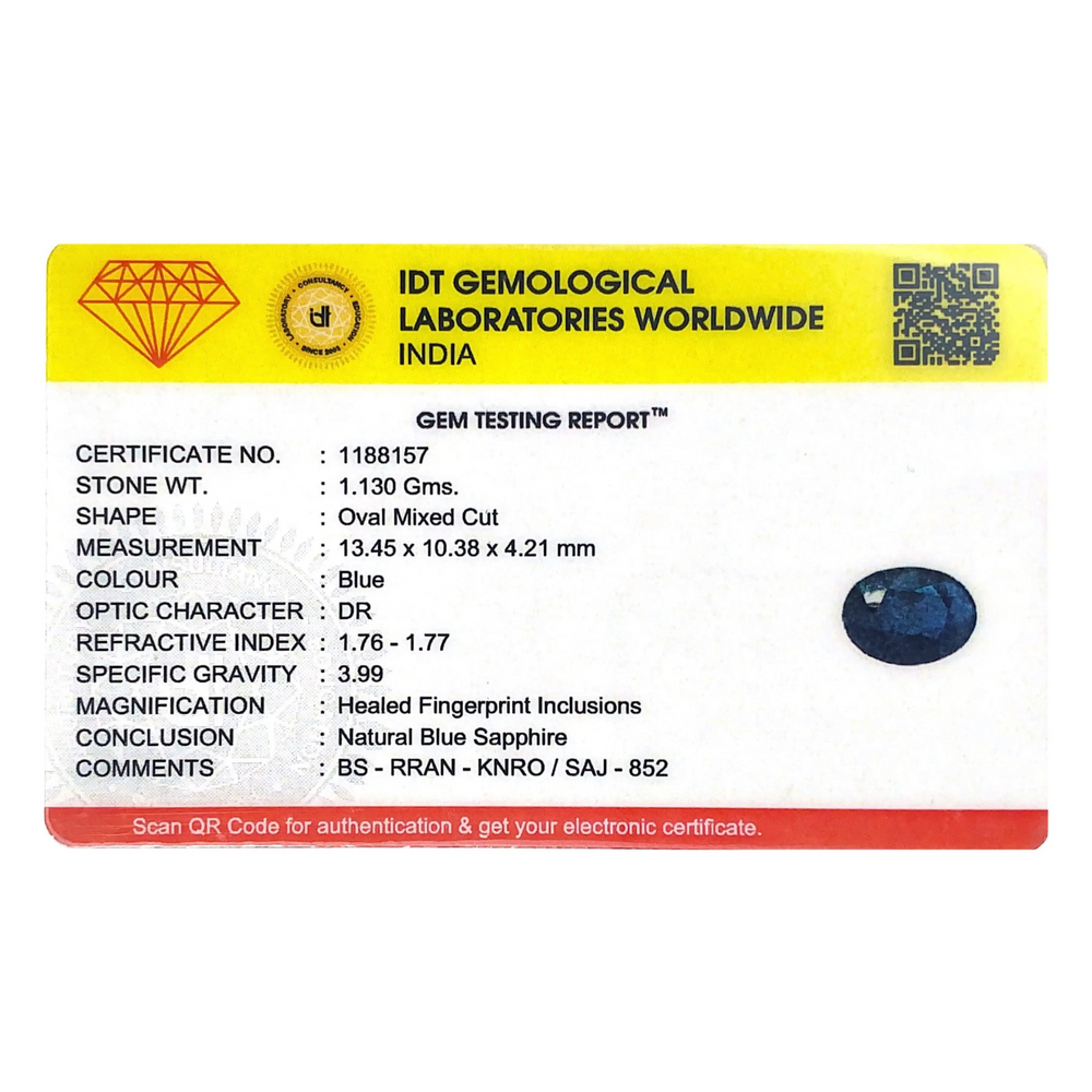 Blue Sapphire - 5.65 Carat
