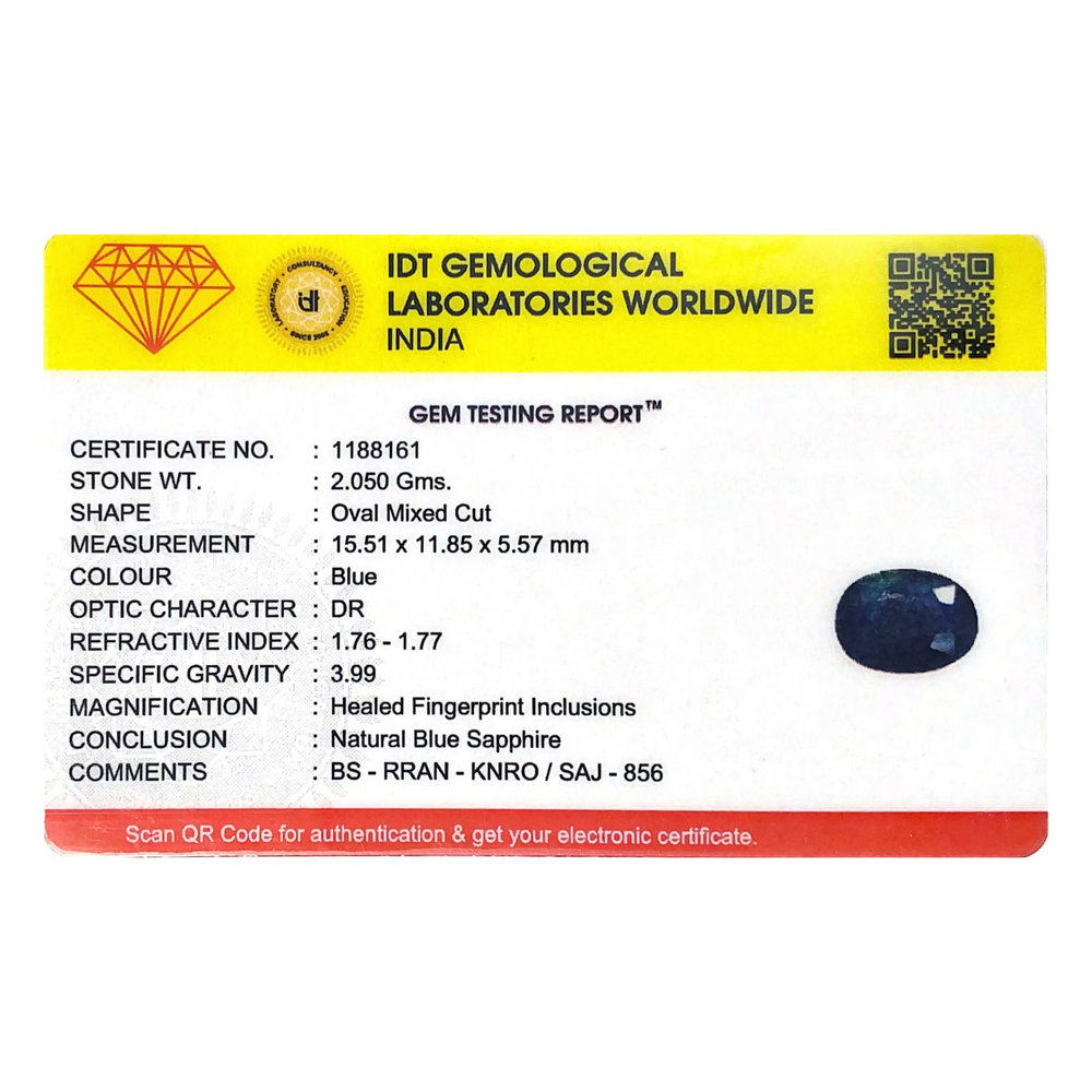 Blue Sapphire - 10.25 Carat