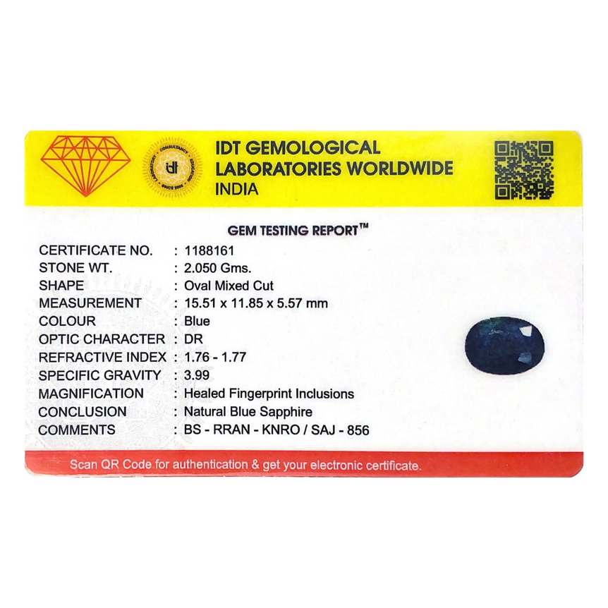 Blue Sapphire - 10.25 Carat