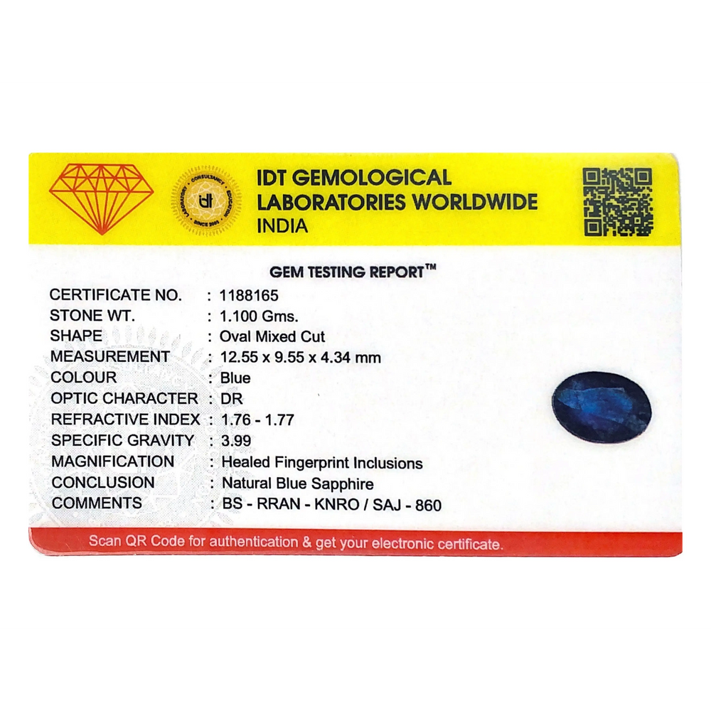 Blue Sapphire - 5.5 Carat