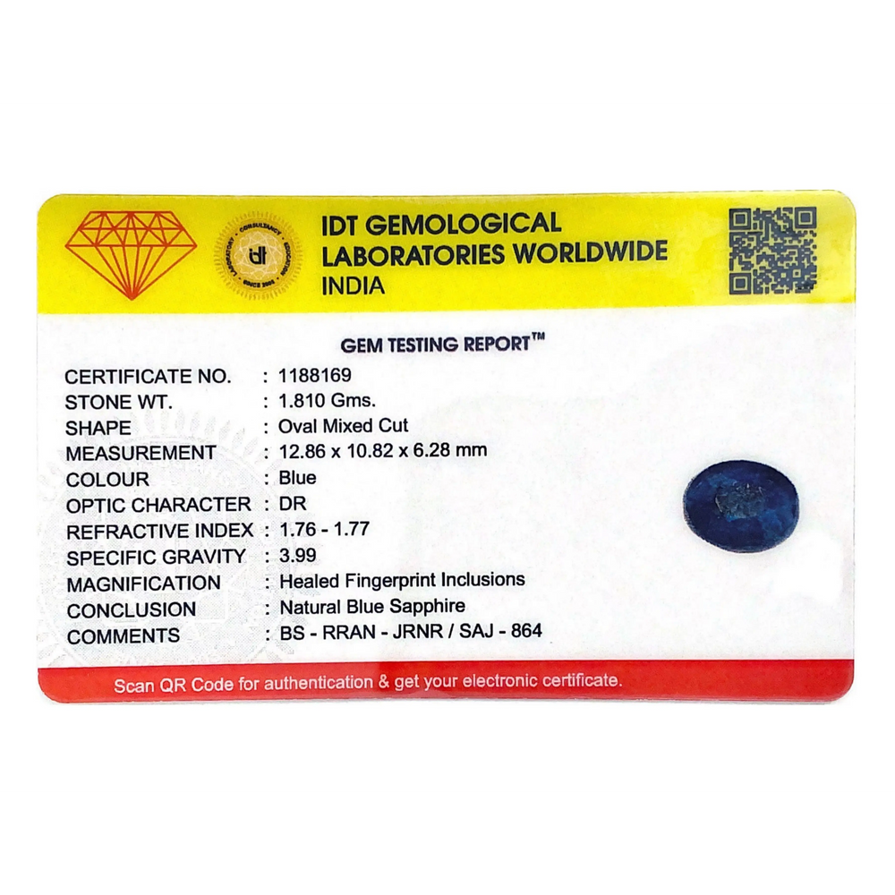 Blue Sapphire - 9.05 Carat