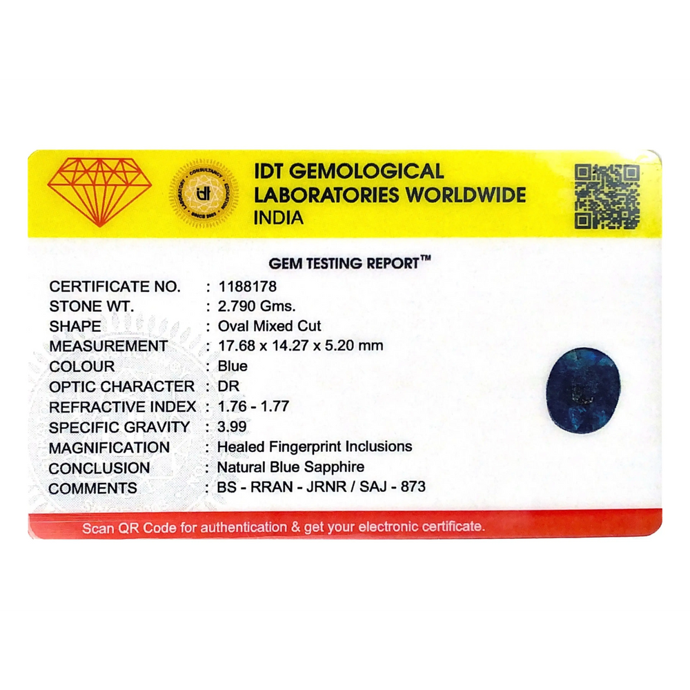 Blue Sapphire - 13.95 Carat