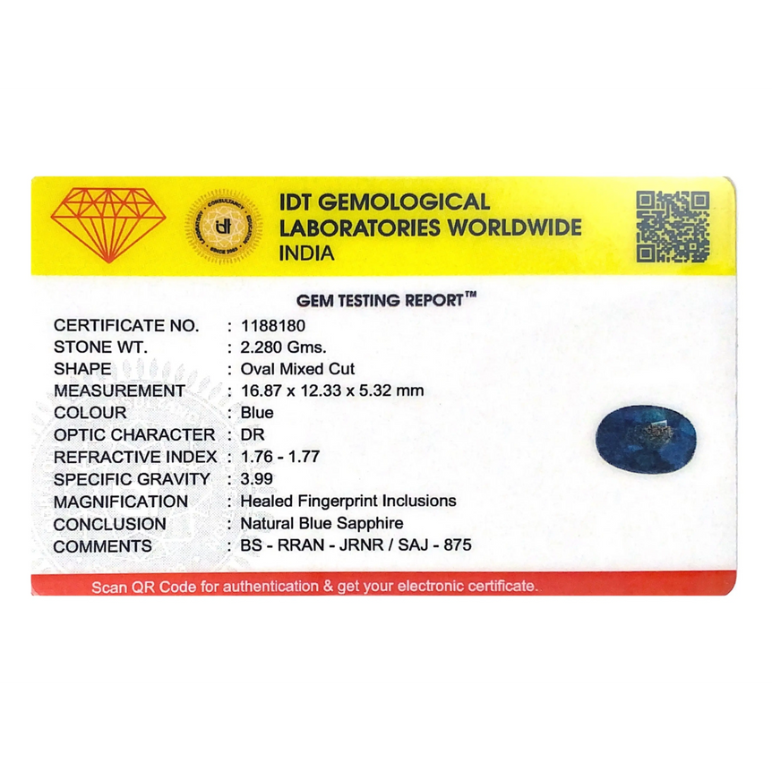 Blue Sapphire - 11.4 Carat