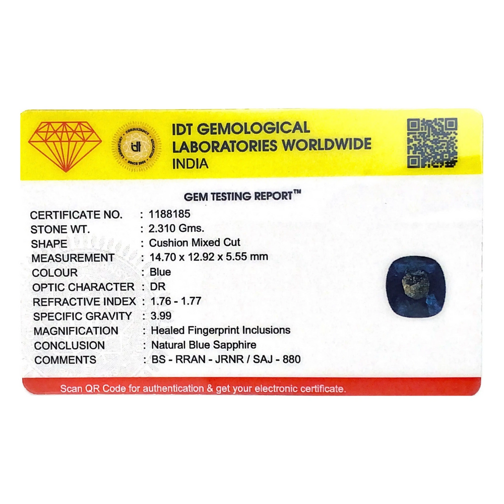 Blue Sapphire - 11.55 Carat