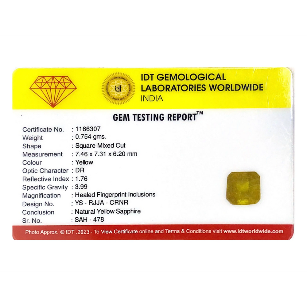 Yellow Sapphire - 3.77 Carat