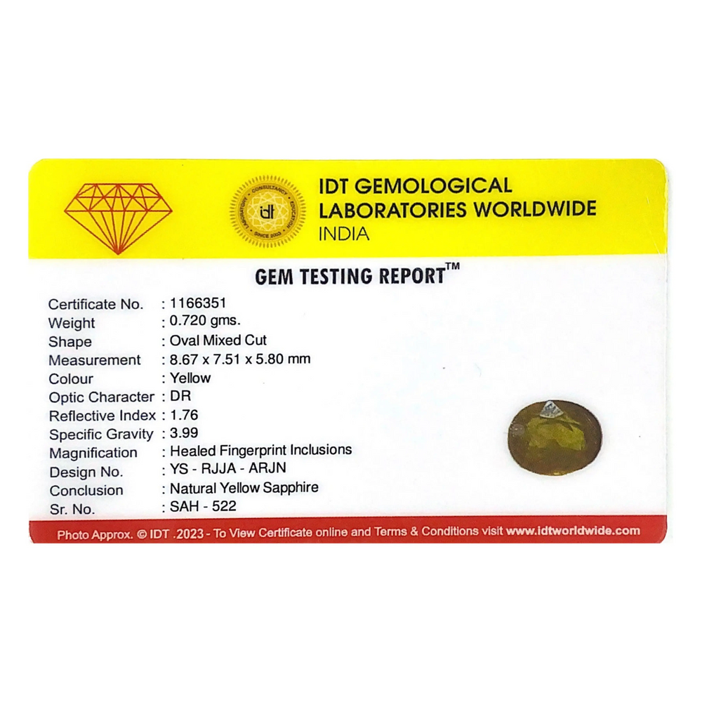 Yellow Sapphire - 3.6 Carat