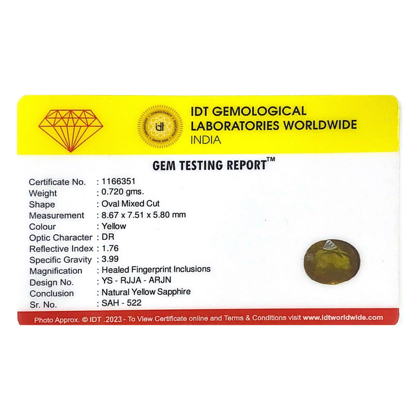 Yellow Sapphire - 3.6 Carat