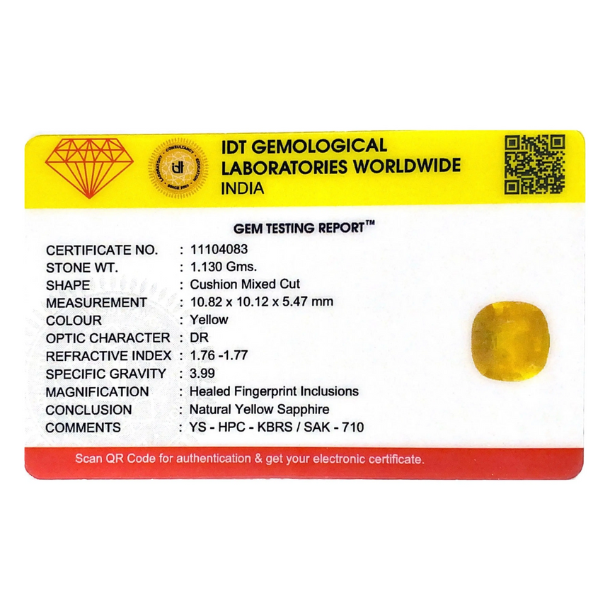 Yellow Sapphire - 5.65 Carat