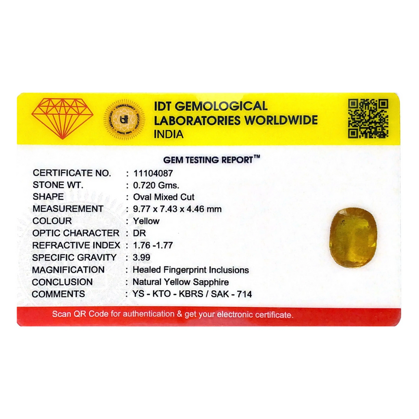 Yellow Sapphire - 3.6 Carat