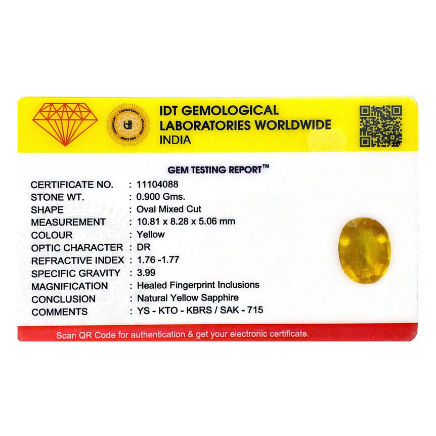 Yellow Sapphire - 4.5 Carat