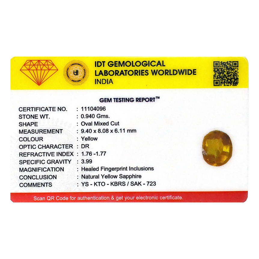 Yellow Sapphire - 4.7 Carat