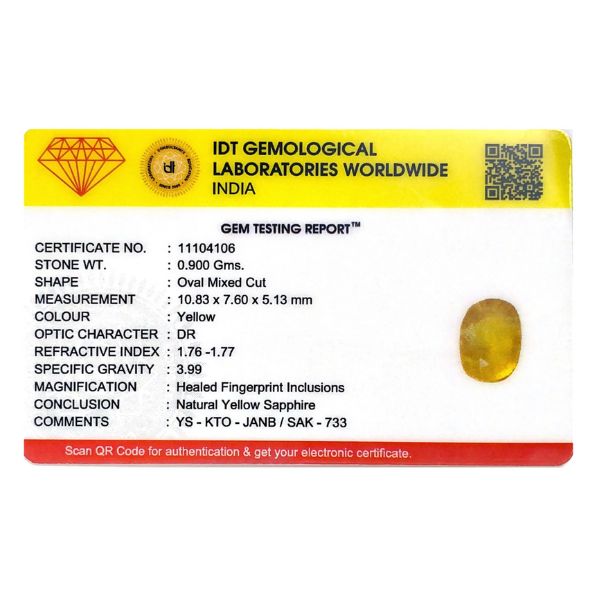 Yellow Sapphire - 4.5 Carat
