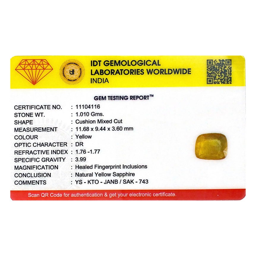 Yellow Sapphire - 5.05 Carat