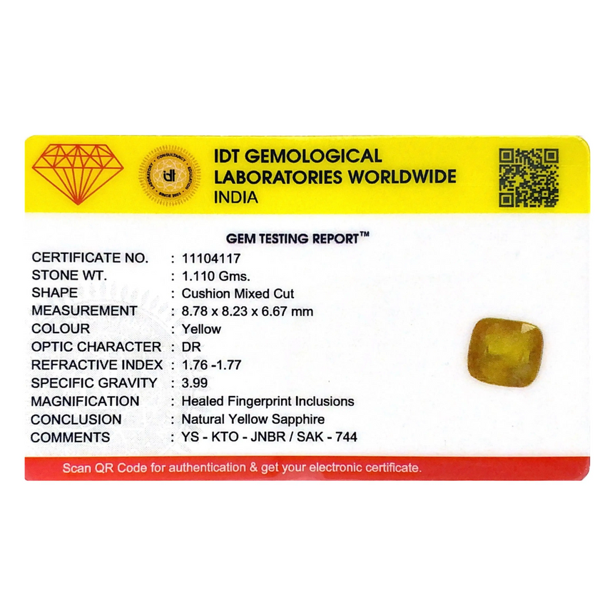Yellow Sapphire - 5.55 Carat