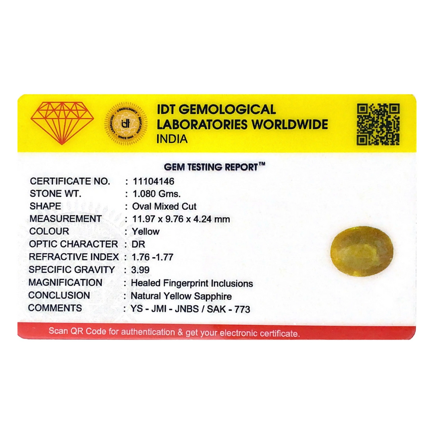 Yellow Sapphire - 5.4 Carat