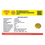 Yellow Sapphire - 3.2 Carat