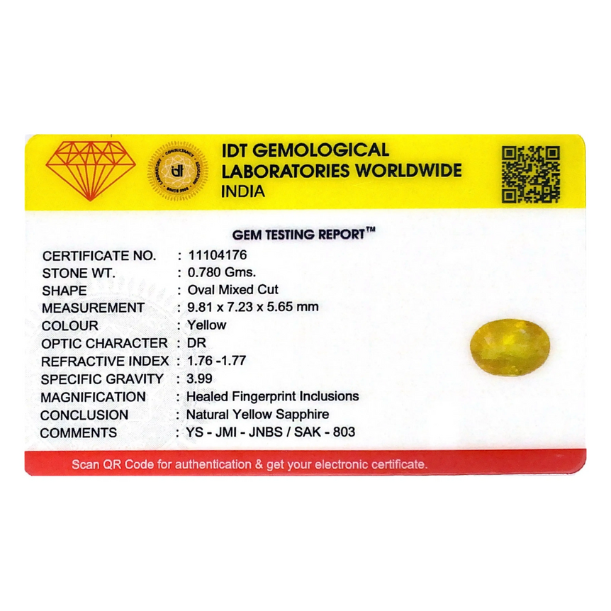 Yellow Sapphire - 3.9 Carat