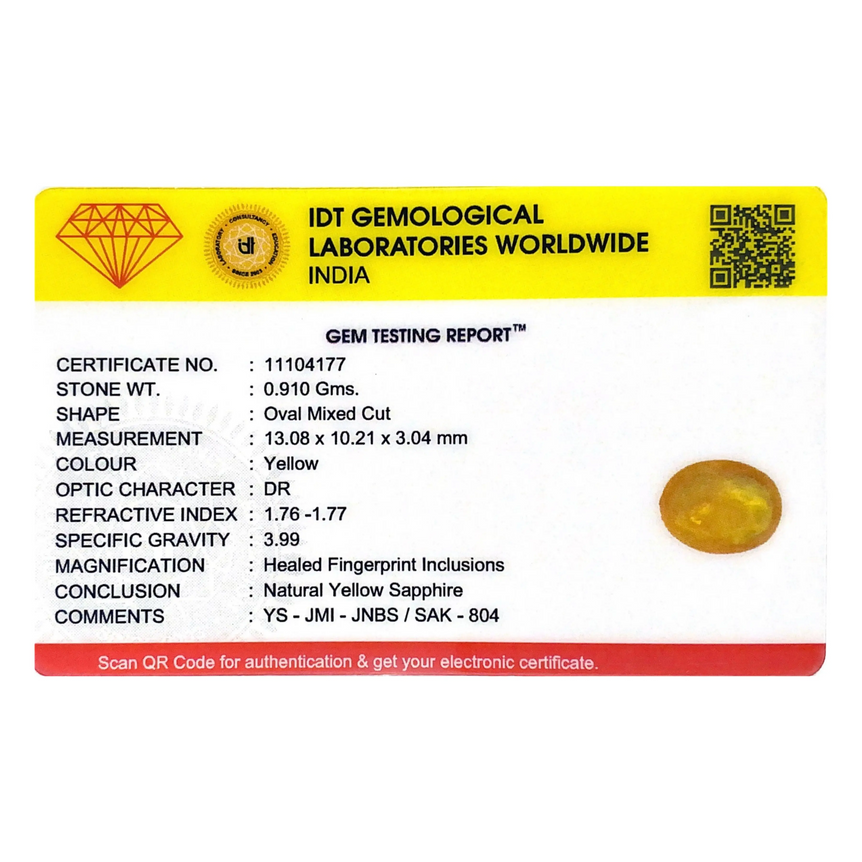 Yellow Sapphire - 4.55 Carat