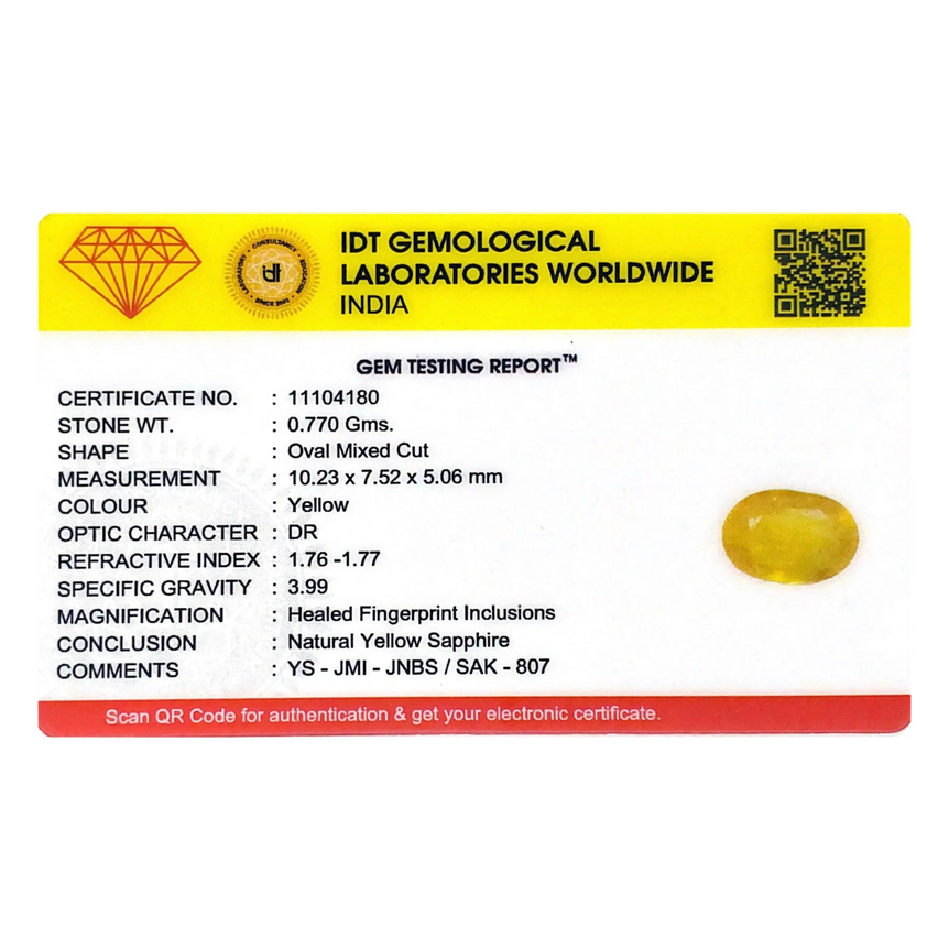 Yellow Sapphire - 3.85 Carat
