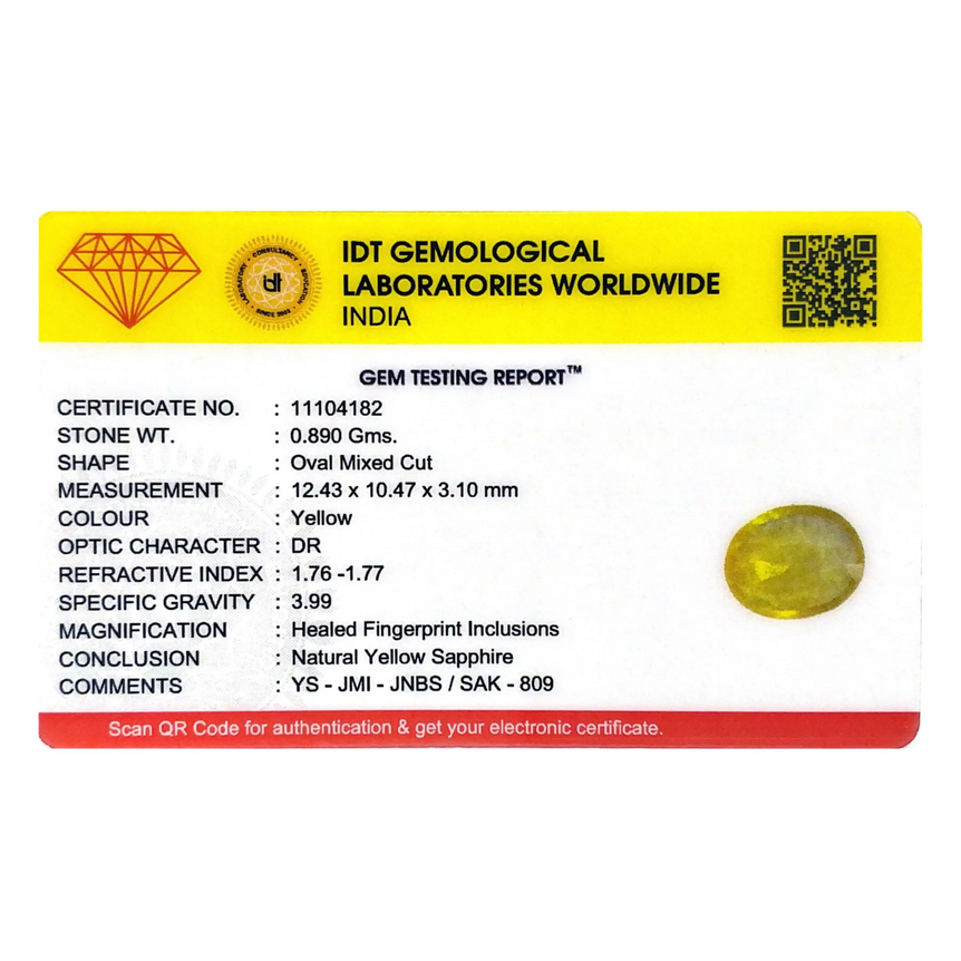 Yellow Sapphire - 4.45 Carat