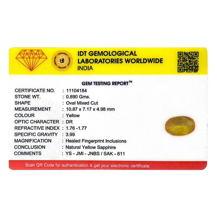 Yellow Sapphire - 4.45 Carat