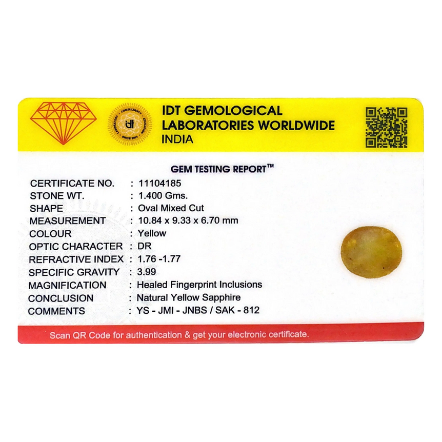 Yellow Sapphire - 7 Carat