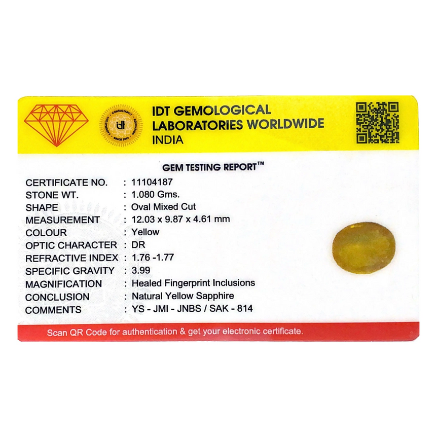 Yellow Sapphire - 5.4 Carat