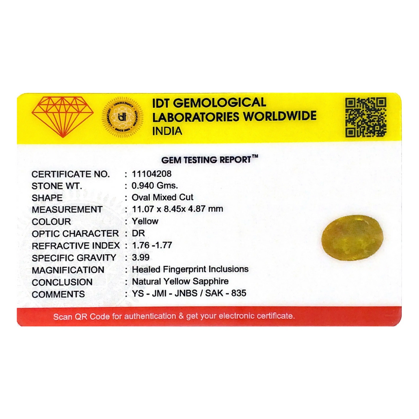Yellow Sapphire - 4.7 Carat