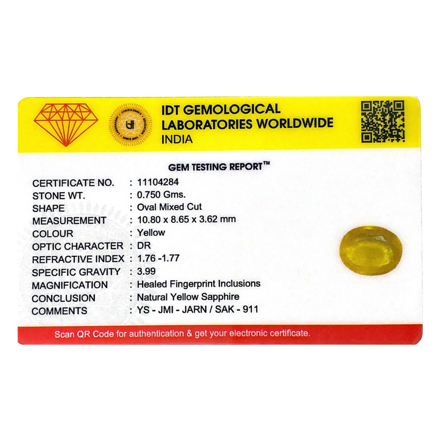 Yellow Sapphire - 3.75 Carat