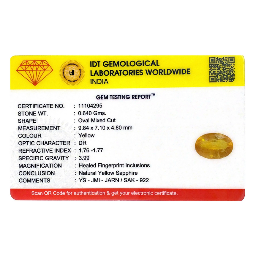 Yellow Sapphire - 3.2 Carat