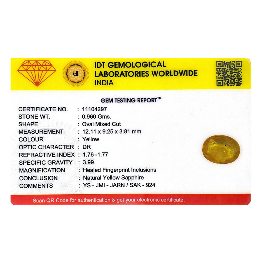 Yellow Sapphire - 4.8 Carat