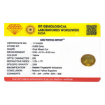 Yellow Sapphire - 4.25 Carat