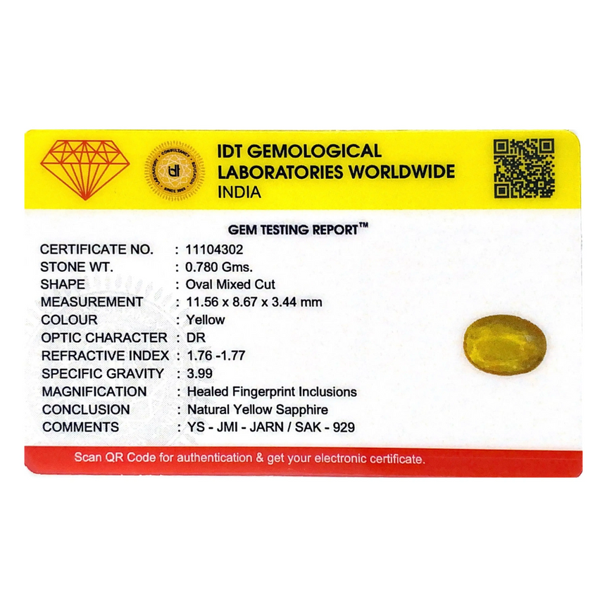 Yellow Sapphire - 3.9 Carat