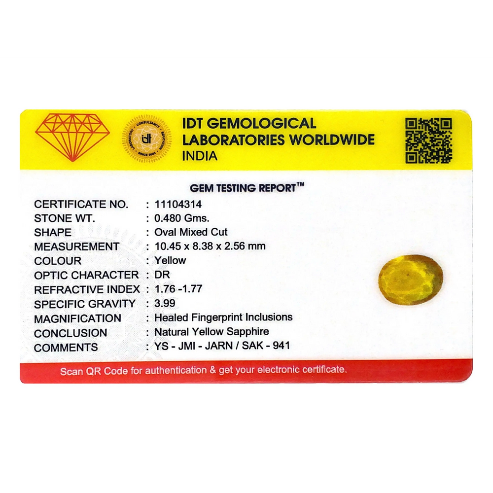 Yellow Sapphire - 2.4 Carat