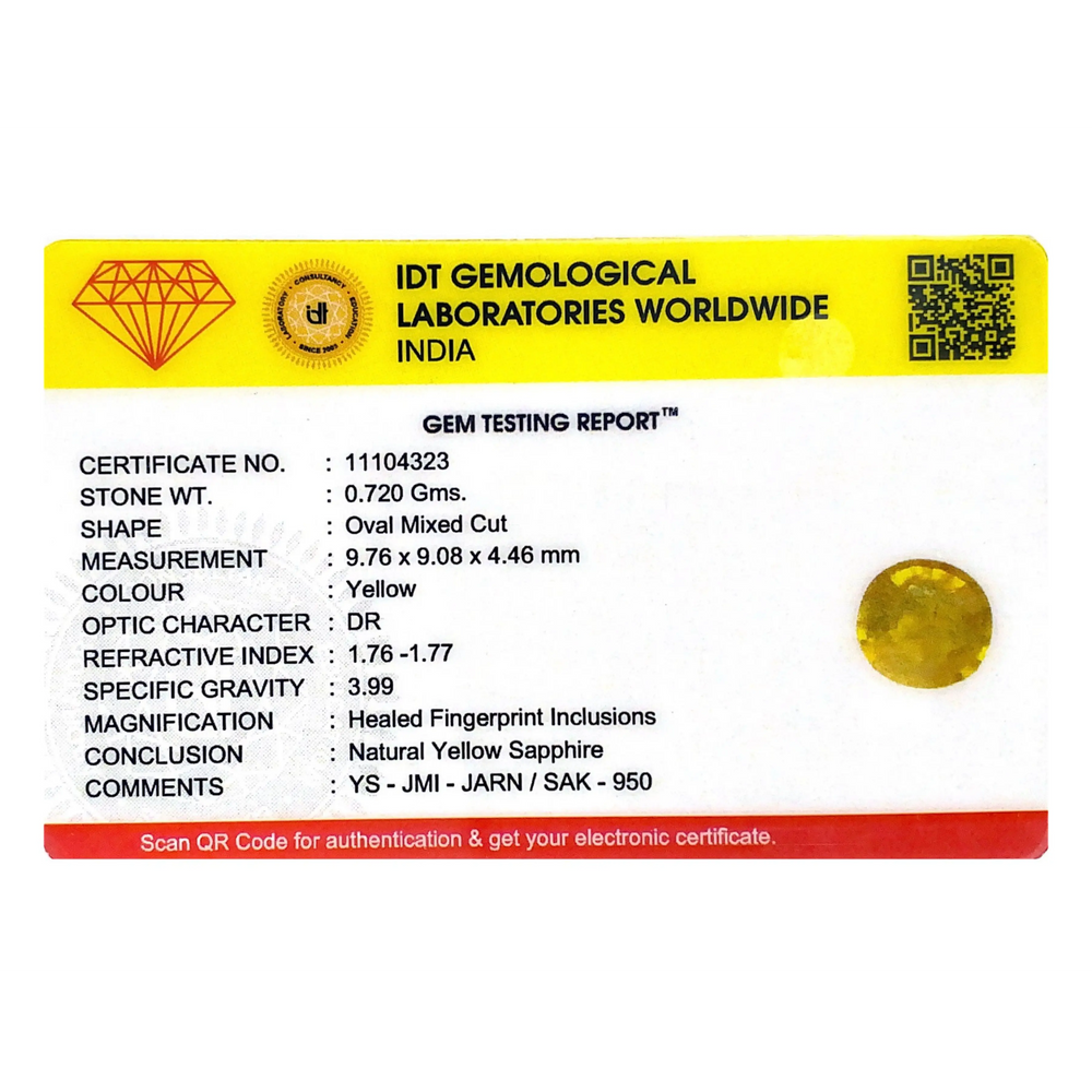 Yellow Sapphire - 3.6 Carat
