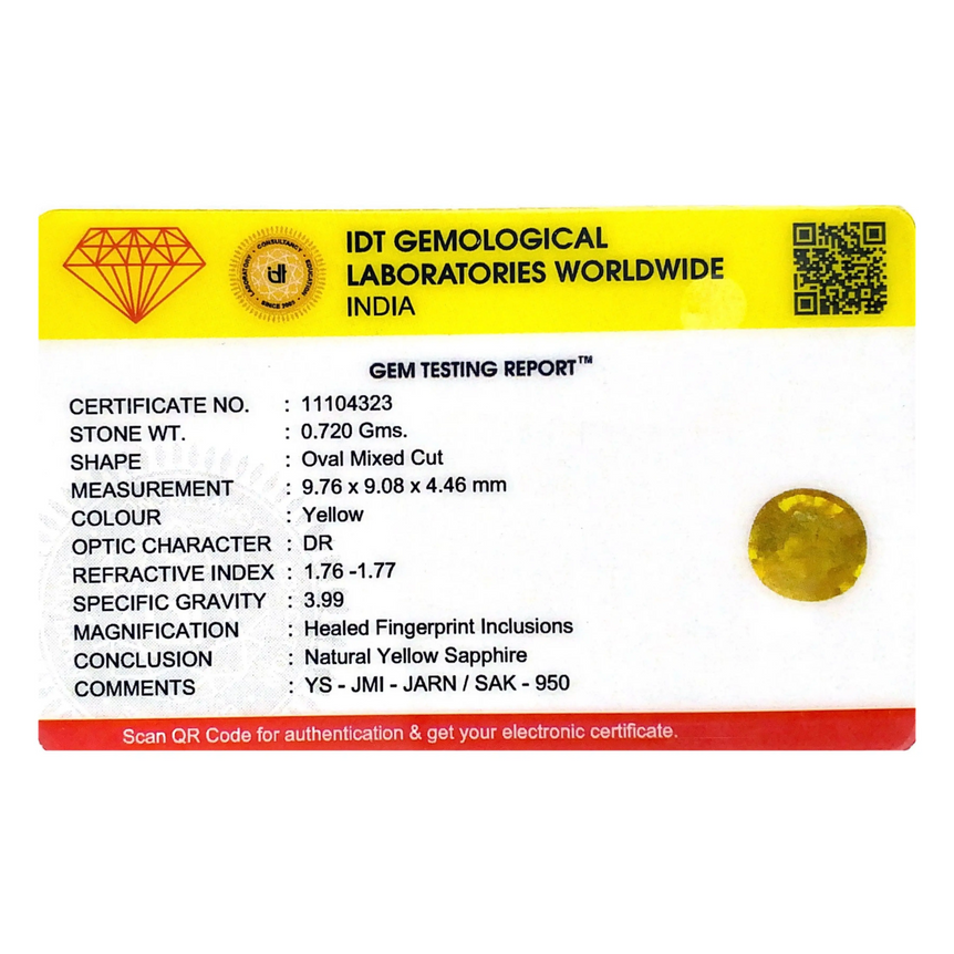 Yellow Sapphire - 3.6 Carat