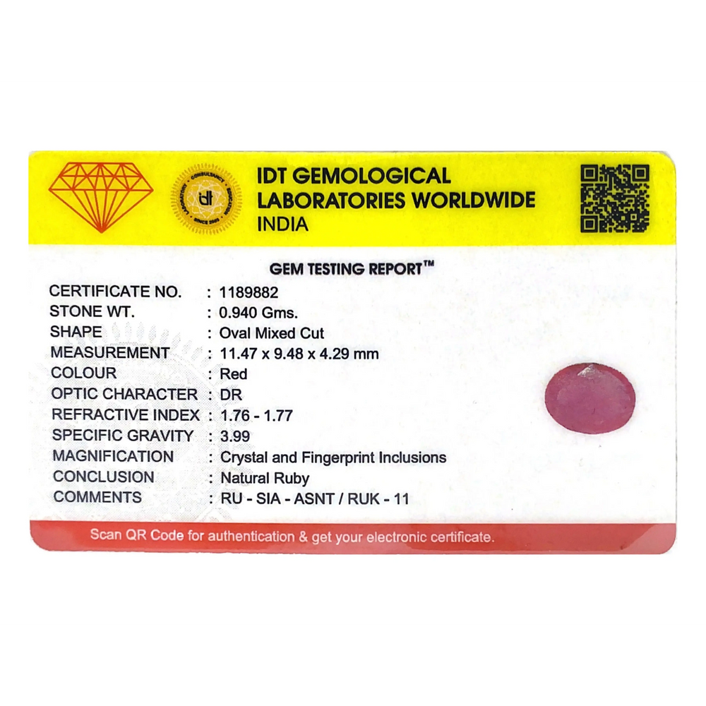 Ruby - 4.7 Carat